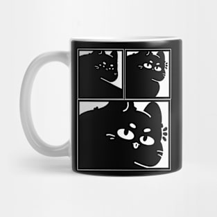 funny black cat Mug